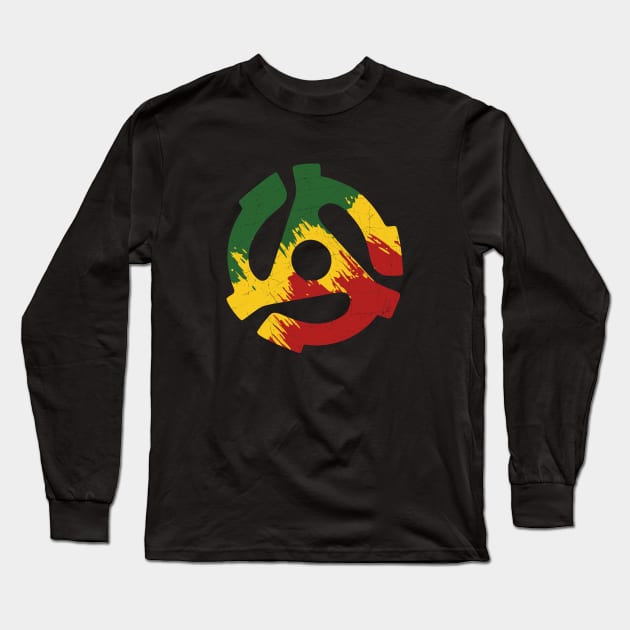 45 Rpm // Reggae Long Sleeve T-Shirt by Degiab